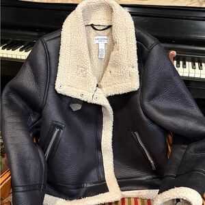 Arizona Jean Company Black Jacket with Cream Lining
